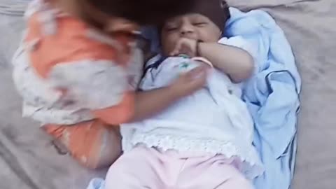 Rumble Two Cute Babies Loves Each Other || Amazing Cute Love