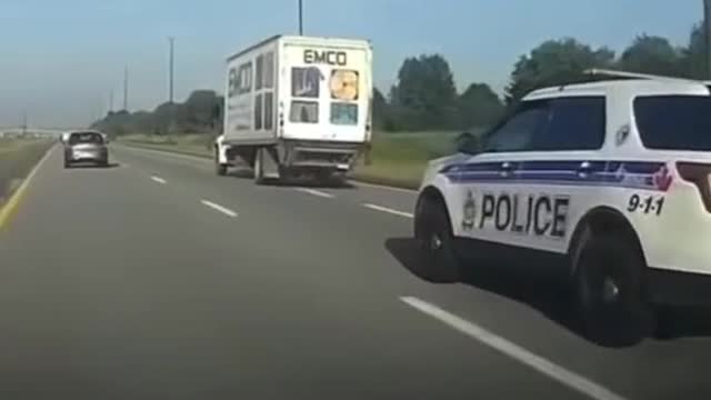 Dash cam - Police car