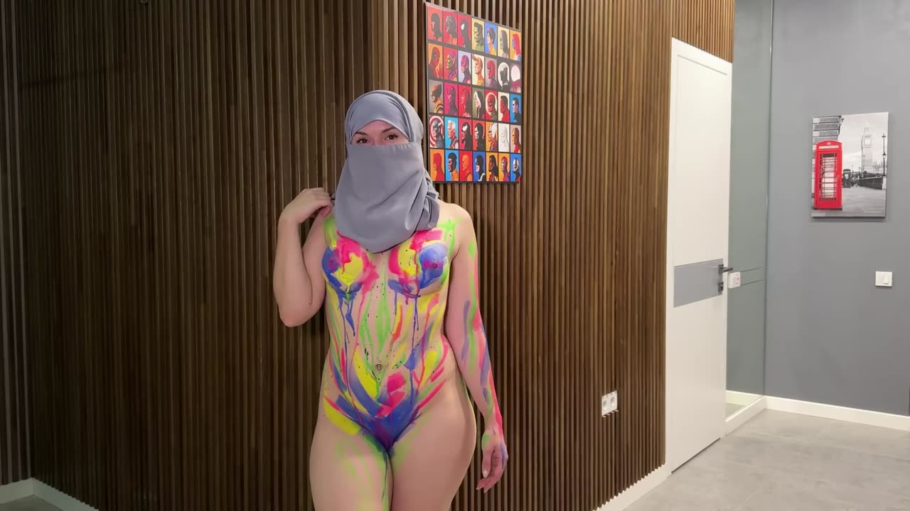 Try On Haul Body Art Housewife | Body Art Suit Wife Without Clothes