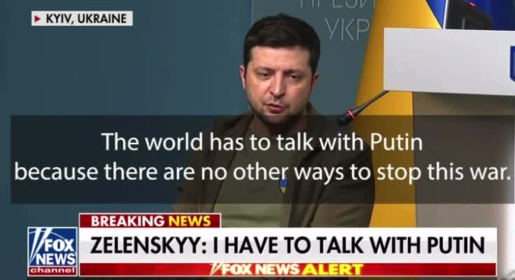President Zelensky "has to talk with Putin" - He is looking MIGHTY STRESSED
