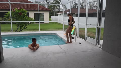 ASKING MY GIRLFRIEND TO DO "IT" IN THE POOL!! *GETS JUICY* 