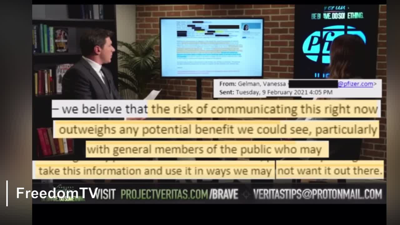 Pfizer Sr Director Vanessa Gelman Running From Project Veritas And the truth