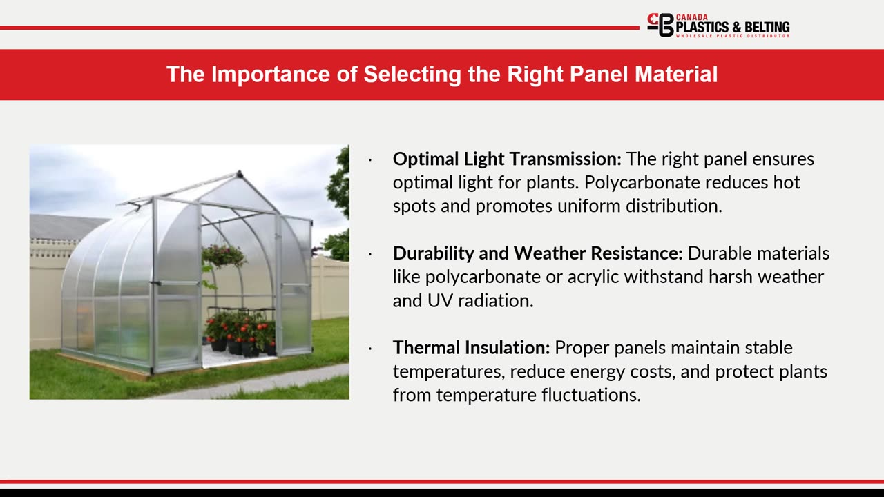 Polycarbonate vs. Acrylic Which is Better for Greenhouse Panels