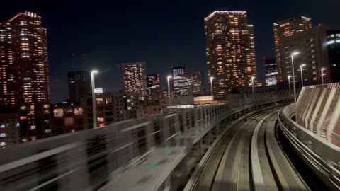 Stunning Tokyo Bay Nightride on the Yurikamome Line (Pt. 7)