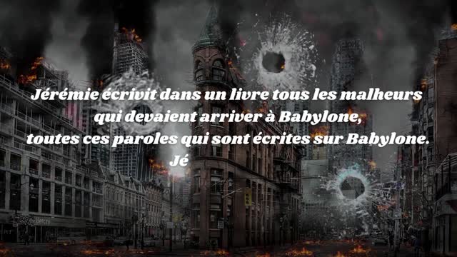 La destruction d’Édom (Ésaü) (Babylone la grande)