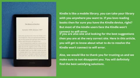 Guide To Solve Kindle Not Connecting To Wifi Error