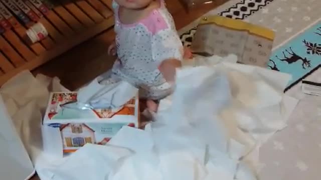 Playing with tissue paper