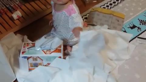 Playing with tissue paper