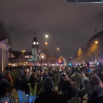 Thousand hit the streets tonight in Hamburg Germany for the Worldwide Protest