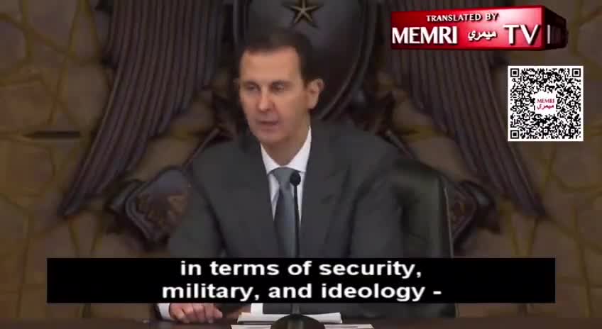 Bashar al-Assad dropping red pills
