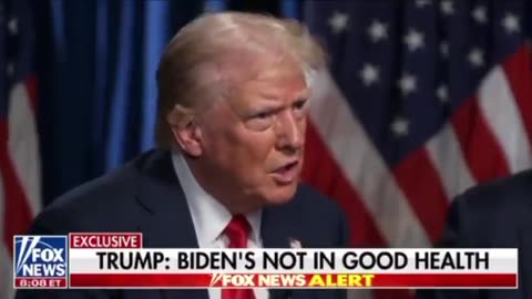 Trump on Biden: “He was unable to get up the children’s stairs the other day