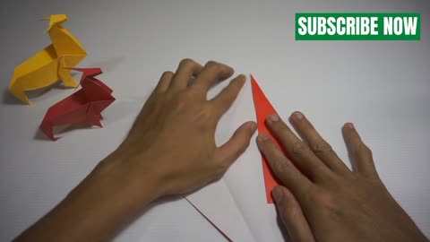 How to make a deer out of origami folded paper | Cara membuat rusa dari kertas lipat origami