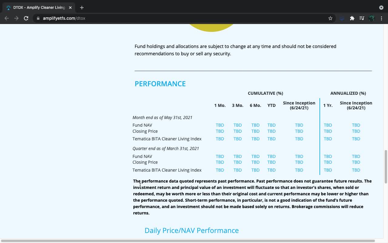 NEW ETF: DTOX (Cleaning Products / Cleaning Technology)(06/24/2021)