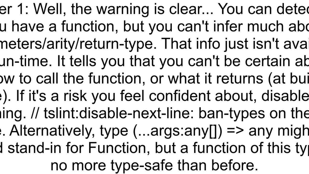 How to write typescript typeguard method for function type