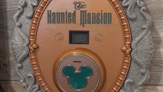 Haunted Mansion Entrance Sign Magic Band Scanner