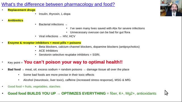 What's the difference between pharmacology and food?