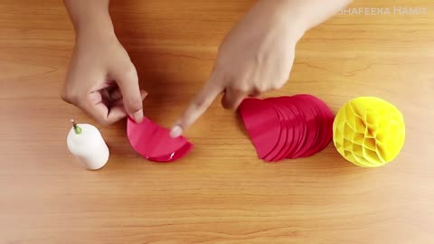 PAPER CRAFTS_ How to make a Paper Honeycomb Ball DIY