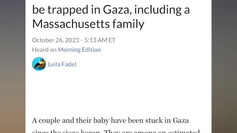 Palestinian-Americans are stuck in Gaza, Israeli’s evacuate via cruiseships