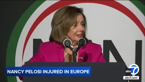 Nancy Pelosi hospitalized in Europe after injury