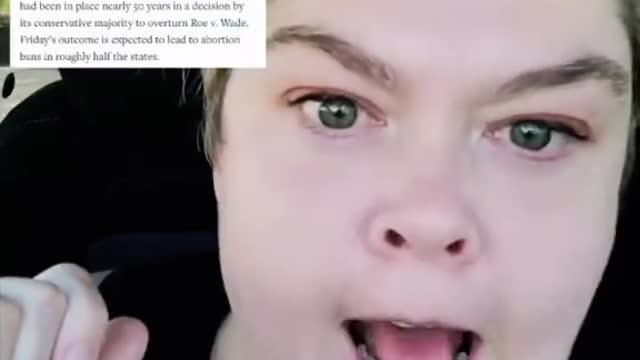 Short Haired Nut Has Mental Breakdown on TikTok over Abortion