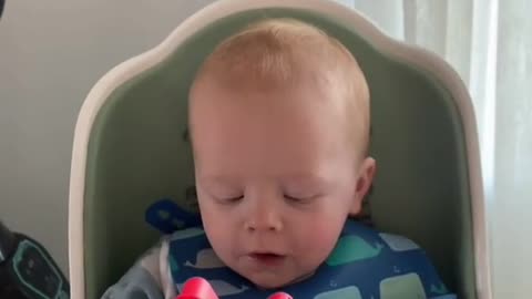 Baby reading