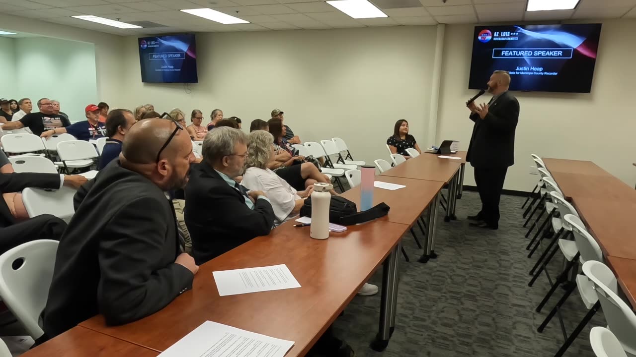 Representative Justin Heap speaks about running for Maricopa County Recorder