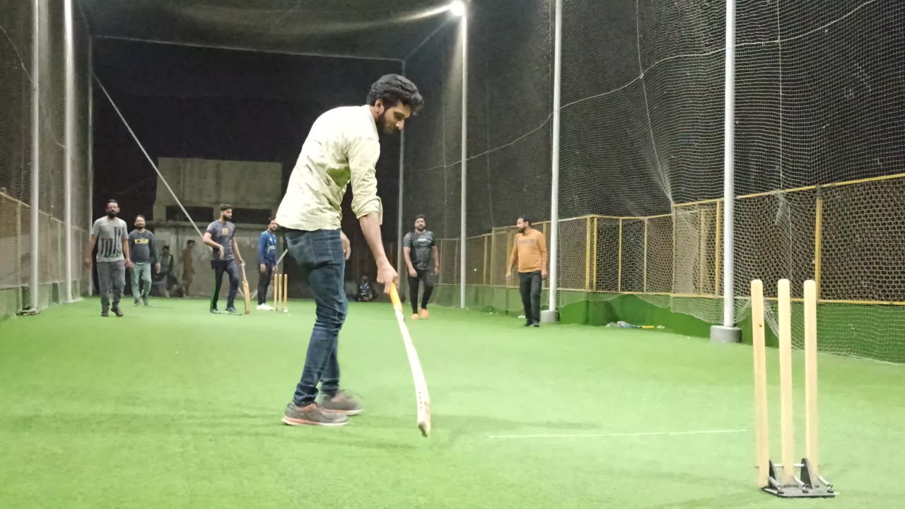 Indoor Cricket Match Video | Night Cricket Match | Tennis Ball Cricket Match