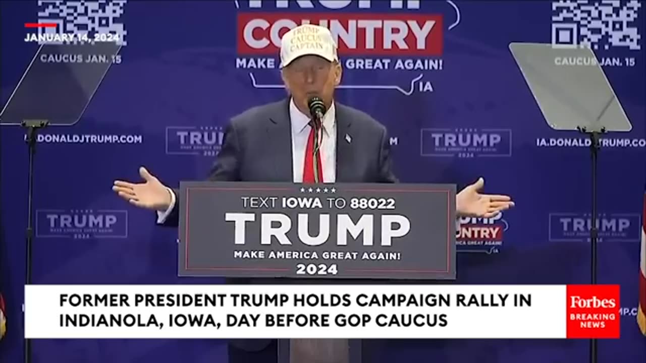 Trump Pledges To Enact Largest Deportation Operation In American History' At Pre-Caucus Iowa Rally