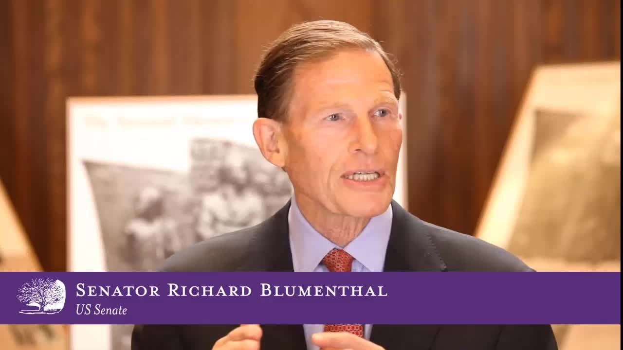 Senator Blumenthal Speech at Communist Party affiliate Awards Ceremony