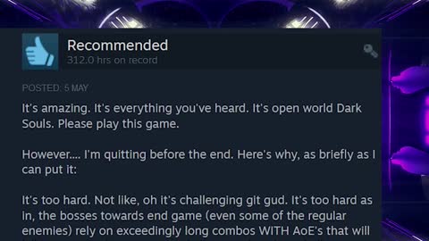 Elden Ring Steam Review - Quitting right before the END!