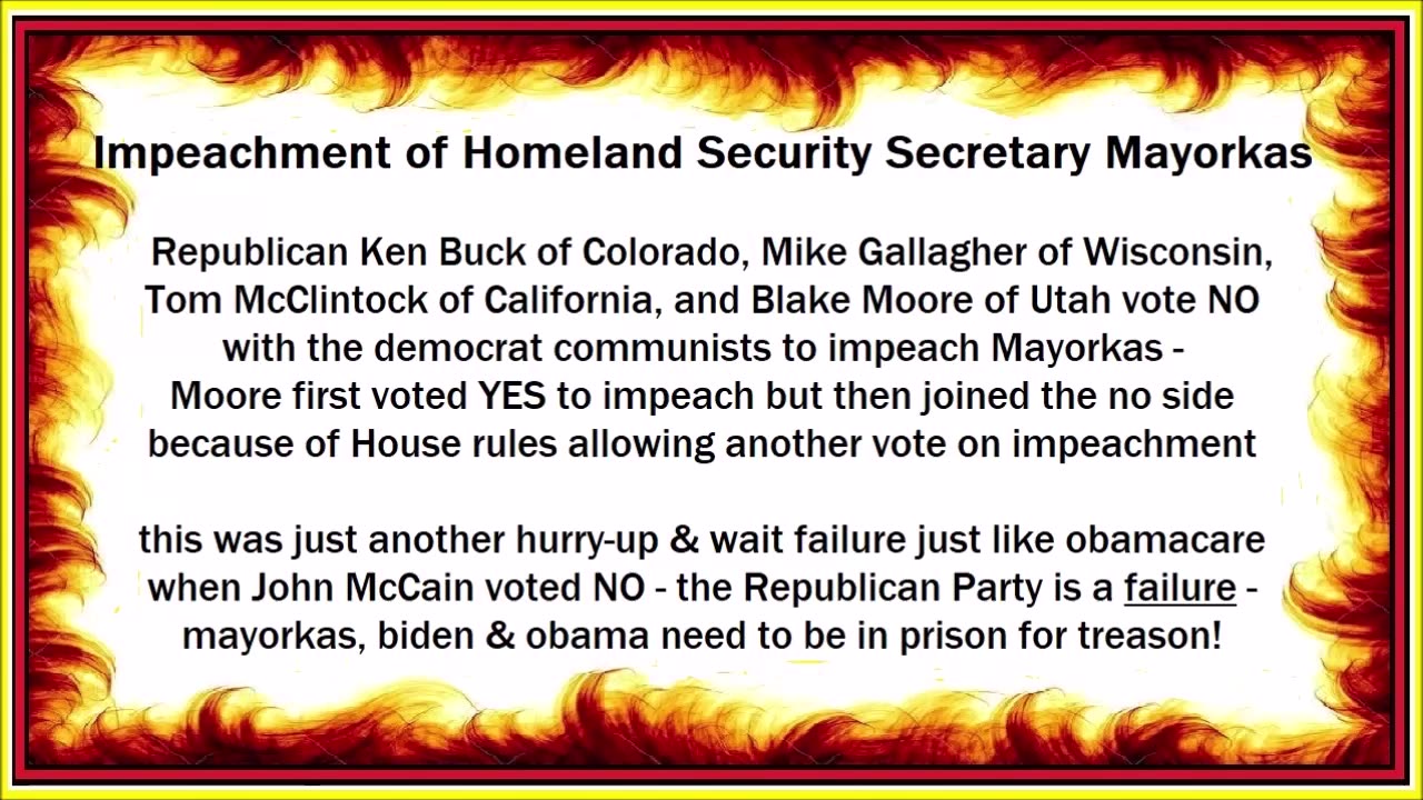 John McCain voted NO to impeach obamacare too