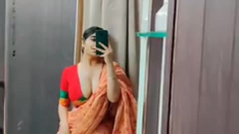 hot sexy Indian Bridal Makeup and Dress Saree