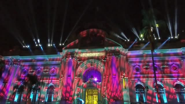 Fiesta De la Luz at National Museum of Fine Arts in Santiago, Chile