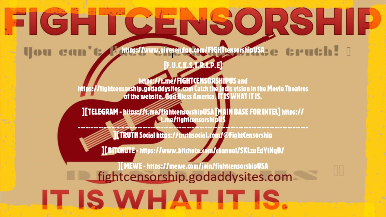 FIGHT CENSORSHIP - Wake up White Patriots