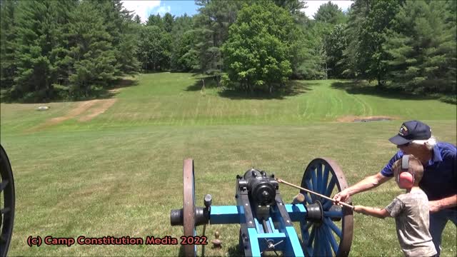 Cannon Fire Demo at Camp Constitution 2022