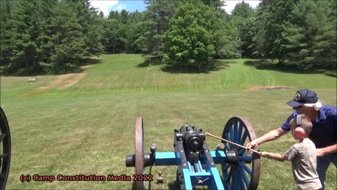 Cannon Fire Demo at Camp Constitution 2022