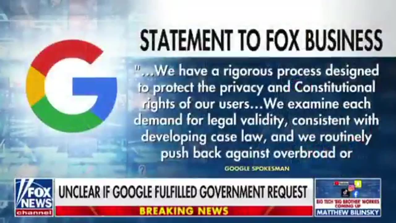 DOJ tells Google to hand over people's data who watch certain Video