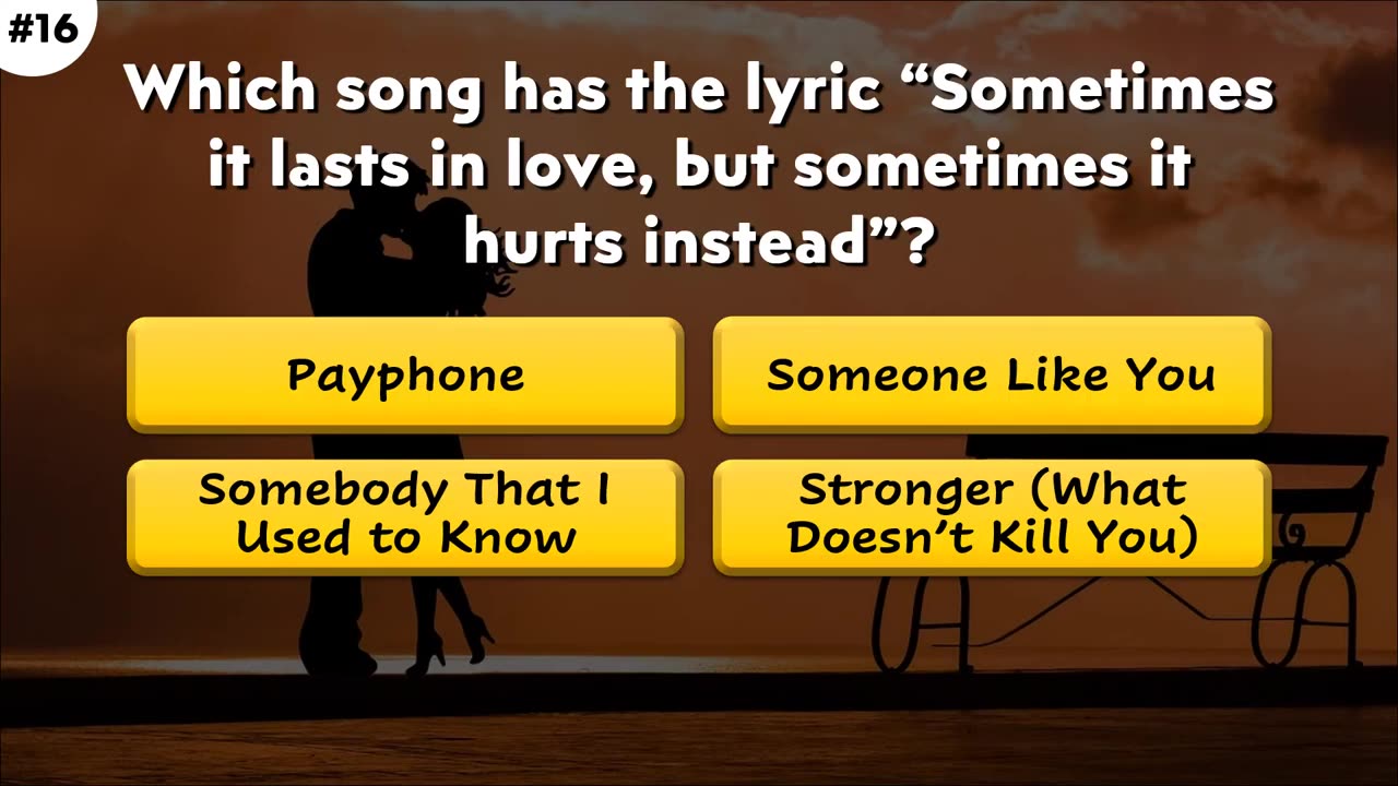 POP MUSIC TRIVIA QUIZ