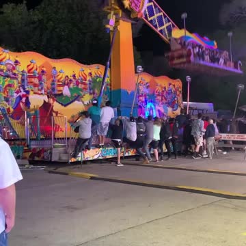 Group of Random Men Swarm Ride Without Hesitation to Prevent Disaster