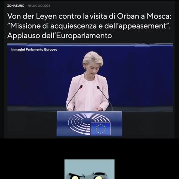 von der MERDEN è stata rieletta a presidente Commissione UE per altri 5 anni fino al 2029.ECR di Lady Aspen Merdoni vota contro perchè non ha ottenuto nessun incarico dopo anni di leccaggio culo e non è più considerata da patrioti e sovranisti