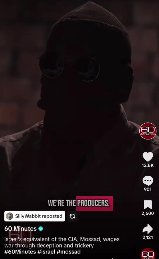 Israel’s equivalent to our CIA is Mossad