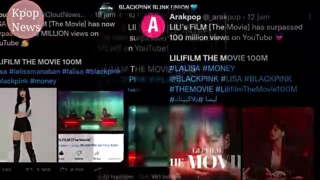 Amazing! Blackpink surpasses Beyonce and becomes America's first, Lisa the Movie_batch