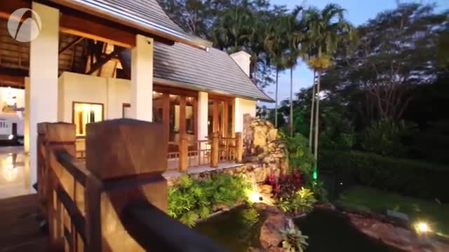 Luxury Mansion with Private Waterfall in Condominium dated to High Standard, 1250 square meters.