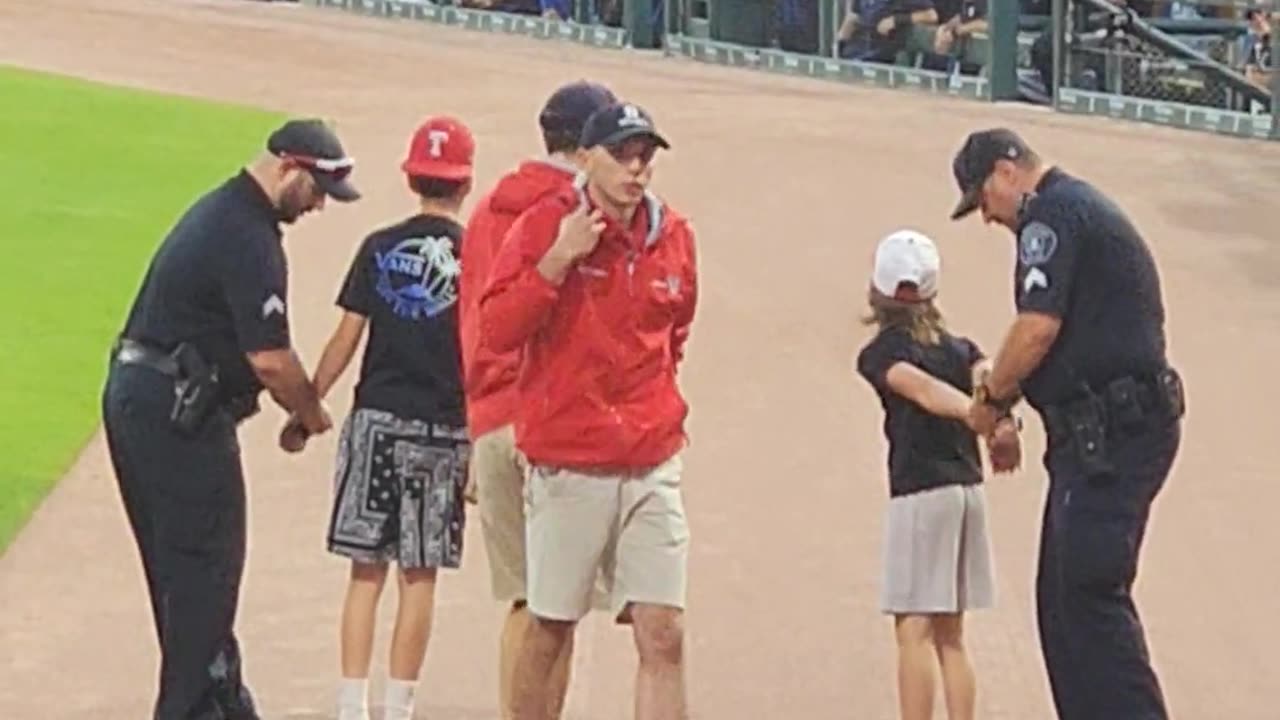 Two Kids Handcuffed At Baseball Game