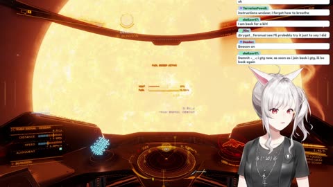 Ember demonstrates a Fuel Rat rescue... by faceplanting a star!
