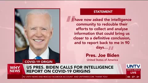 US President Biden calls for intel report on COVID 19 origins