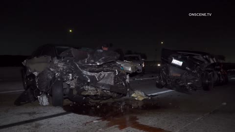 ＊CAUGHT ON CAMERA＊ Multi-Car Freeway Wreck (RAW FOOTAGE) ｜ Los Angeles