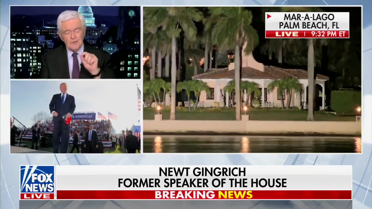 Gingrich: Mar-A-Lago Raid ‘Is a Very Scary Step Towards a Police State'