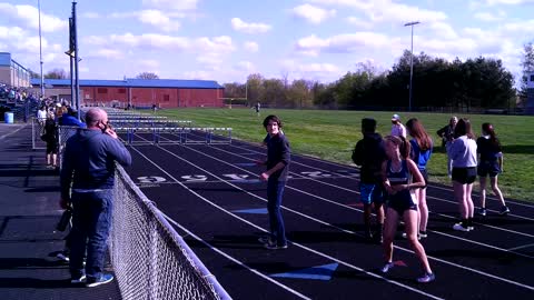 4.19.21 100m Hurdles Heat 1 of 3