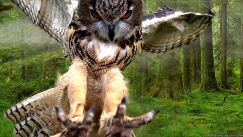 owl opening those wings